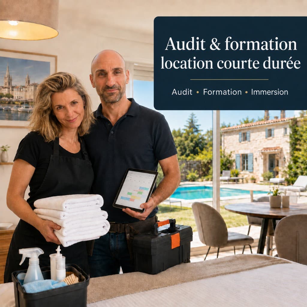 Gilles et Marine — audit, formation et immersion en location courte durée